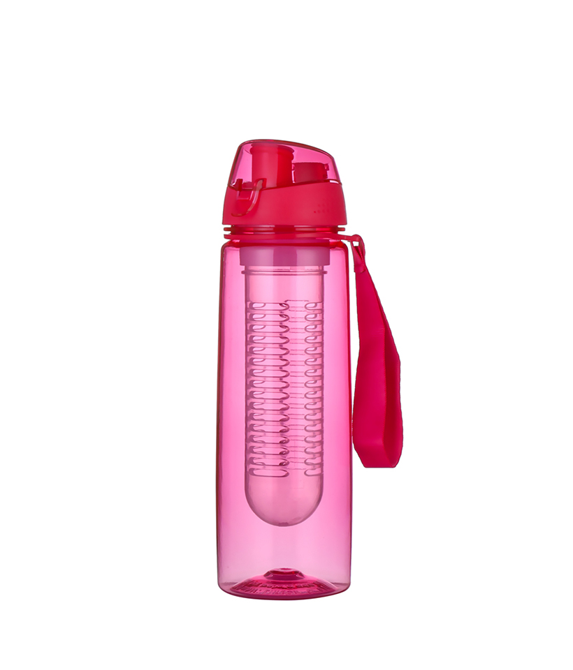 650 ml Sport Travel avtagbart filter Tritan fruktteflaska