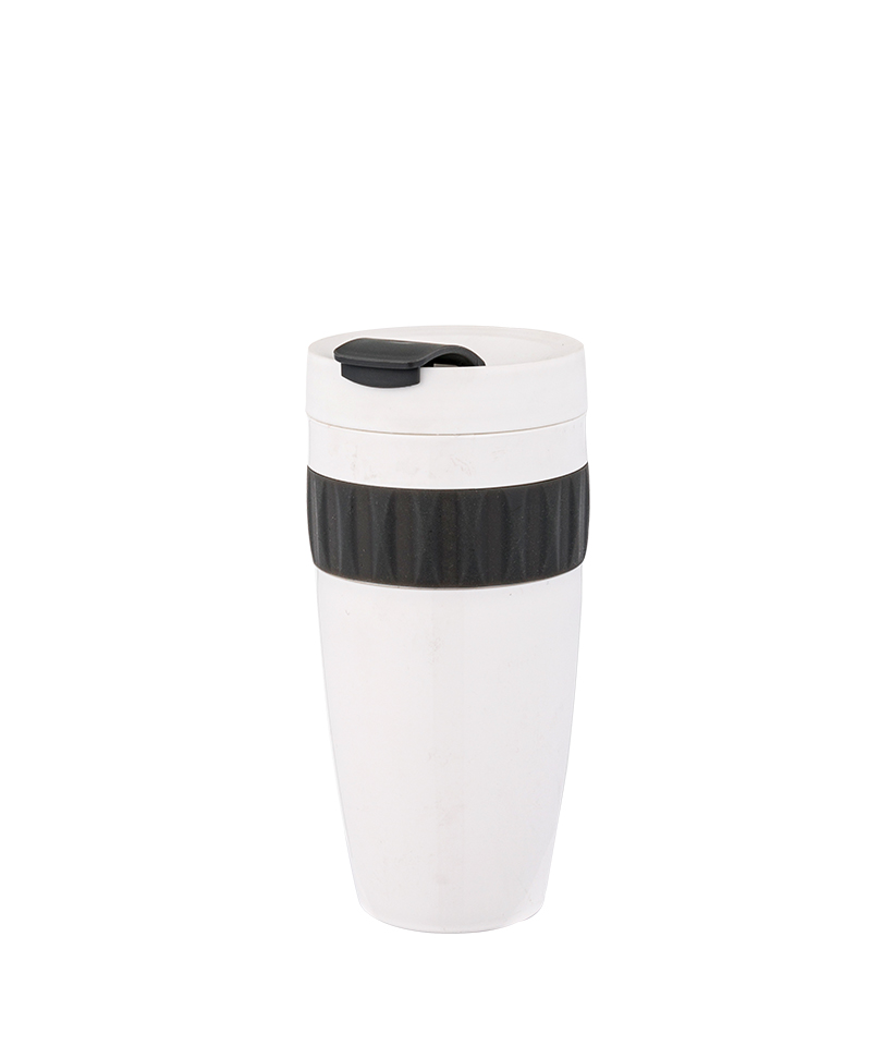 415 ml Livsmedelskvalitet PP Flip Top kaffemugg